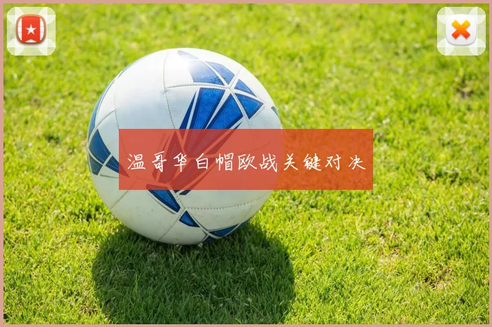温哥华白帽欧战关键对决