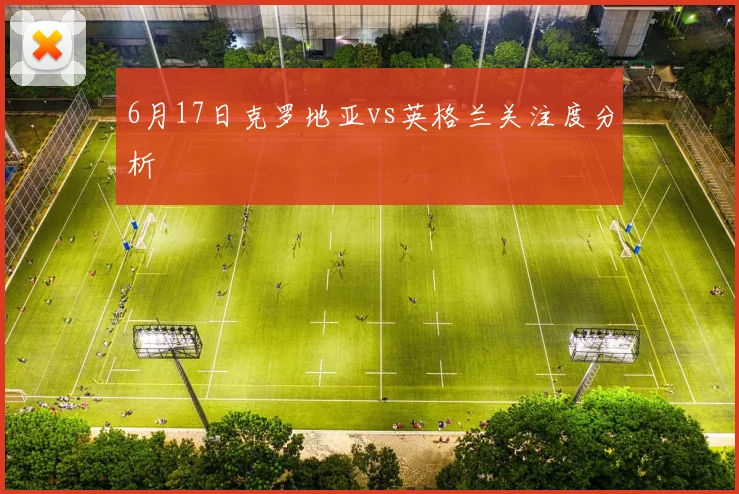 6月17日克罗地亚vs英格兰关注度分析