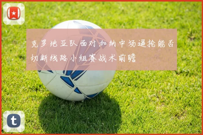 克罗地亚队面对加纳中场逼抢能否切断线路小组赛战术前瞻